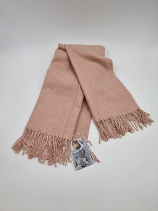 Sciarpa "Les Petites" Elisha Rosa 80 % CASHMERE - immagine 2